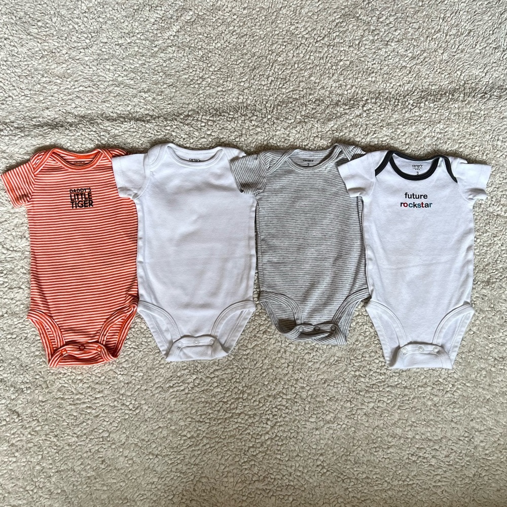 Set of Four Carter’s Onesies